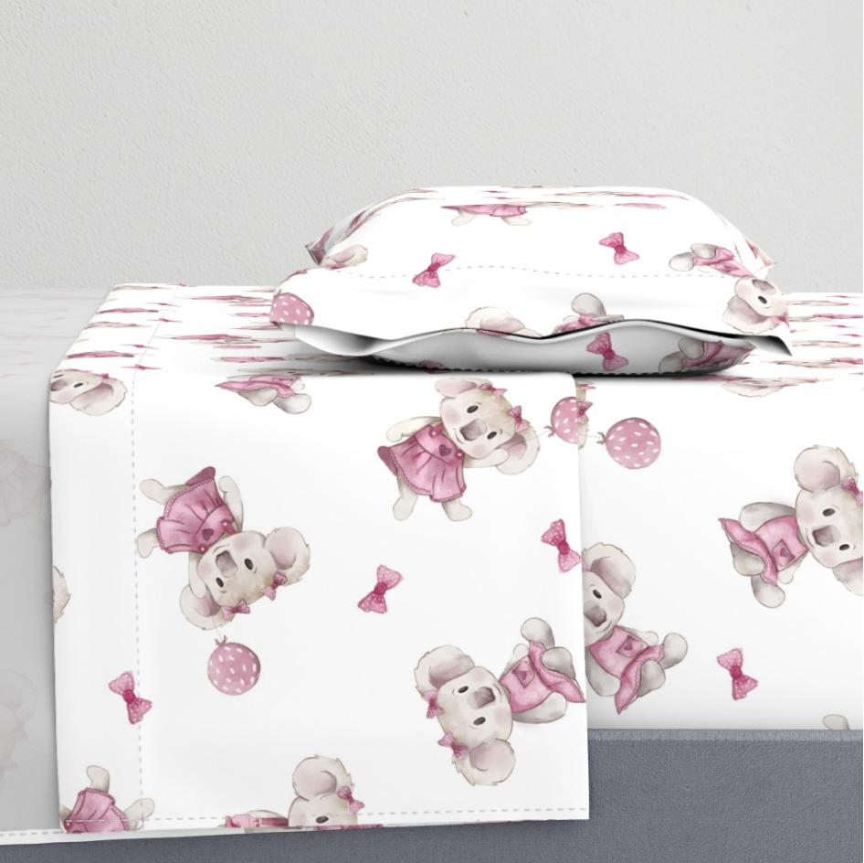 Millie Cute Koala Character Illustrated by Jess King Artist at Ditsy Pattern Design Co